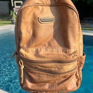 Stone Mountain Accessories Brown Leather Backpack
